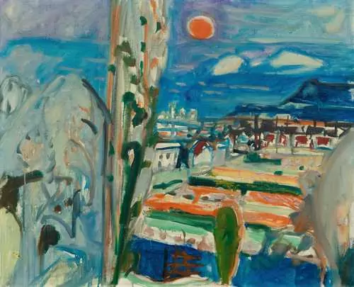 MAX GUBLER — Nachtlandschaft bei Unterengstringen. Circa 1955. — Koller Auktionen