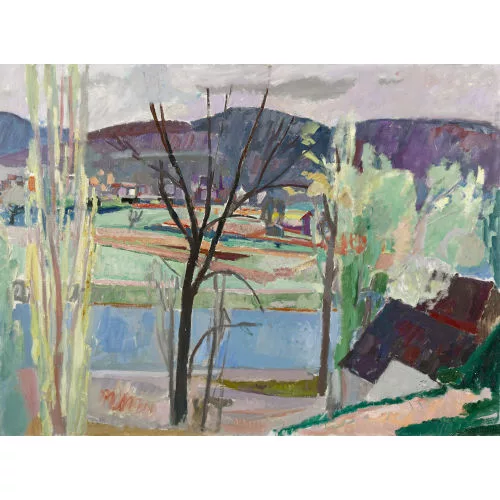 Max Gubler — "Frühlingslandschaft".