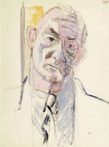 MAX GUBLER — Portrait des Prof. Gotthard Jedlicka. Um 1958. — Koller Auktionen