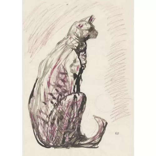 "Sitzende Katze"
