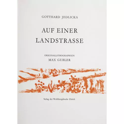 Gotthard Jedlicka: "Auf einer Landstrasse"