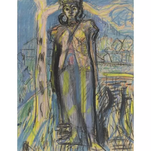 Bildnis von Maria Gubler (Ehefrau des Künstlers)