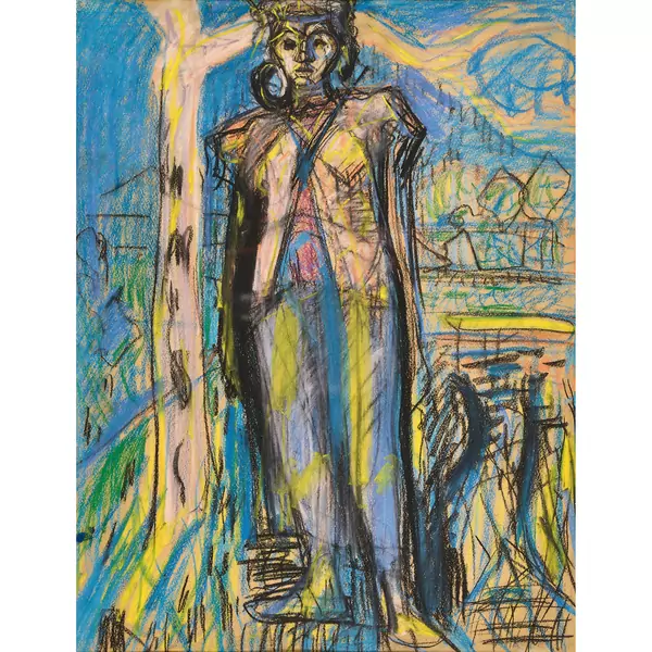 Bildnis von Maria Gubler (Ehefrau des Künstlers)