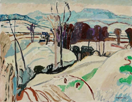 Limmatlandschaft, Winter, Unterengstringen, 1945