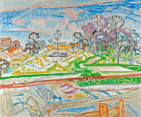 Vorfrühlingslandschaft Unterengstringen, um 1954