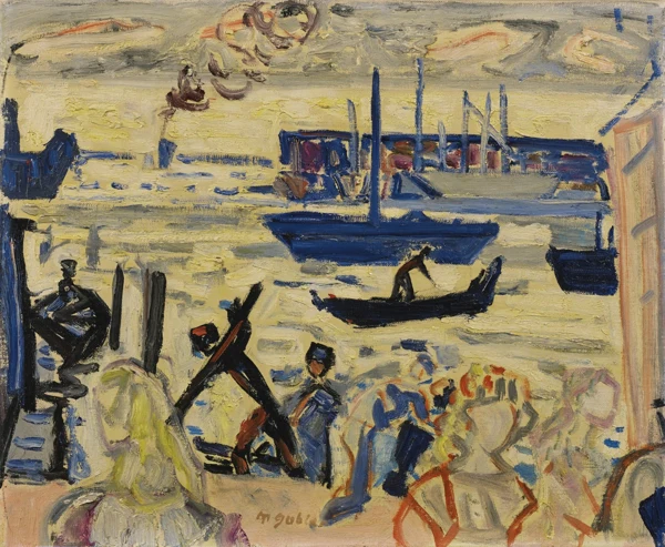Max Gubler — Venedig, der Hafen