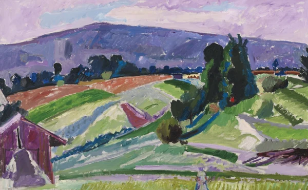 Max Gubler — Sommerlandschaft mit Scheune