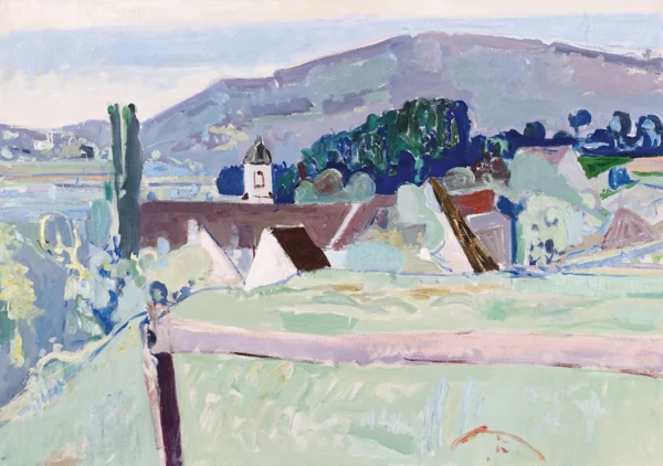 Max Gubler — Landschaft mit Kloster Fahr, Unterengstringen