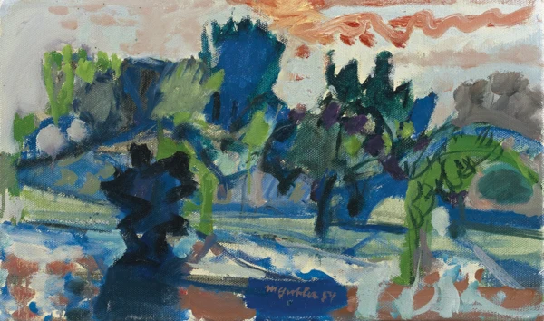 Max Gubler — SOMMERLANDSCHAFT UNTERENGSTRINGEN, 1954SUMMER LANDSCAPE UNTERENGSTRINGEN, 1954