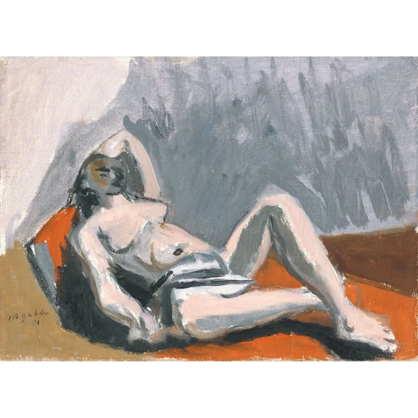 Max Gubler — LIEGENDER AKT, 1931 LYING NUDE, 1931