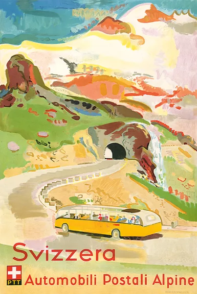 Max Hegetschweiler — Svizzera Automobili Postali Alpine, 1951