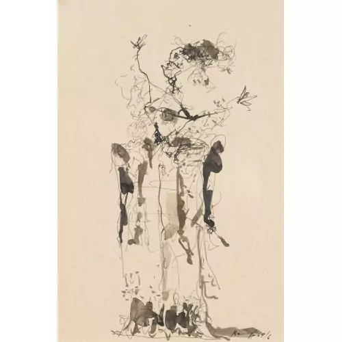 Figur mit erhobenen Armen