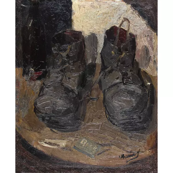 Stillleben mit Schuhpaar