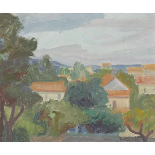 Max Kessler — Sommerliche Stadtansicht.