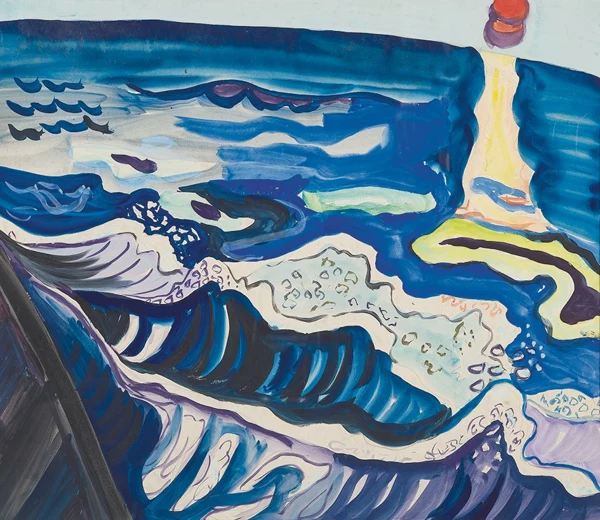 Max Sulzbachner — Sonnenuntergang am Meer, 1925