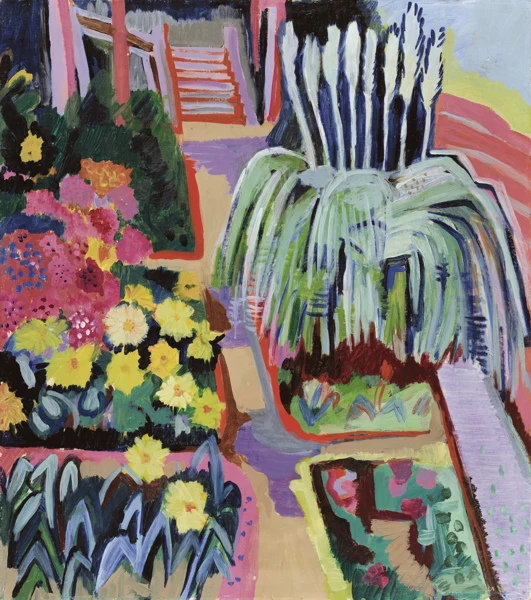 Max Sulzbachner — BLUMENGARTEN, 1928FLOWER GARDEN, 1928