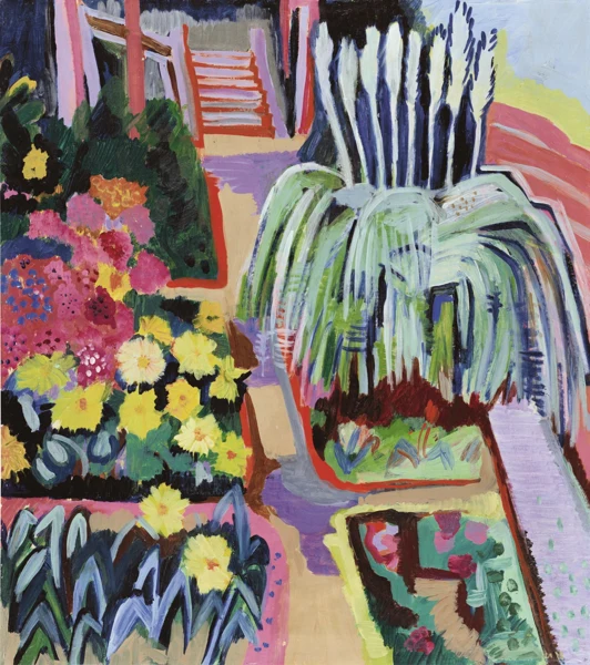 Max Sulzbachner — Blumengarten, 1928