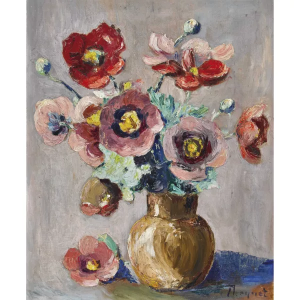 Max Theynet — Bouquet d′anémones.