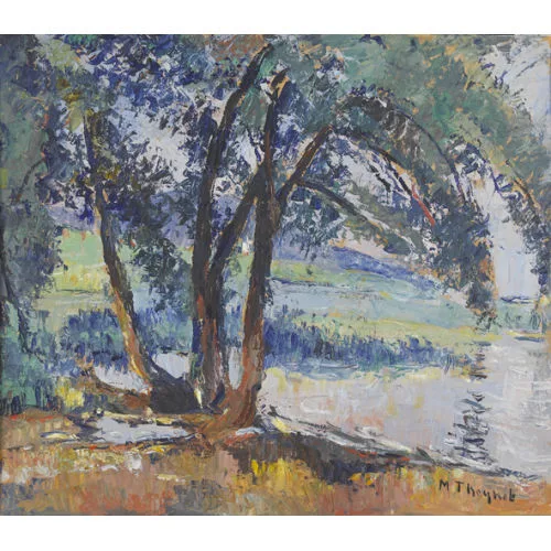 Max Theynet — Landschaft mit Baum.