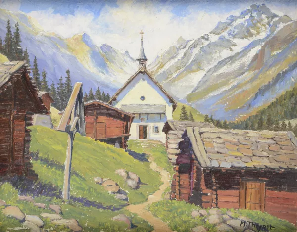 Max Theynet — Max Robert THEYNET (1875-1949), 'Paysage de montagne'