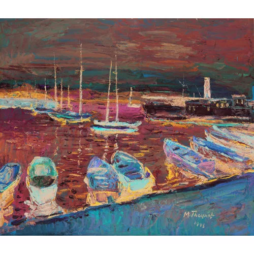 Max Theynet — Hafen von Neuchâtel.