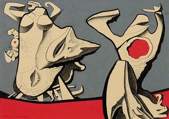 Max von Moos — Zwei Figuren, 1956