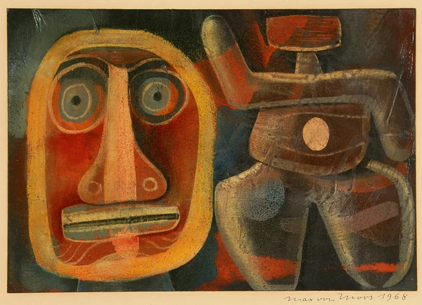 Max von Moos — Tänzer und Maske, 1968