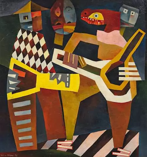 MAX VON MOOS — Musicians, hommage to Picasso. 1956. — Koller Auktionen