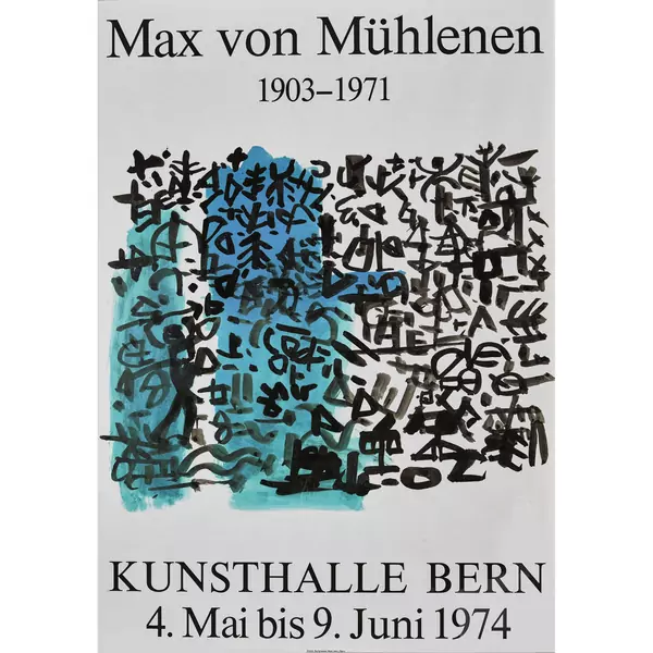 "Max von Mühlenen Kunsthalle Bern 1974"