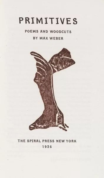Max Weber — Primitives. 1926 + Cahill, Max Weber. 1930.