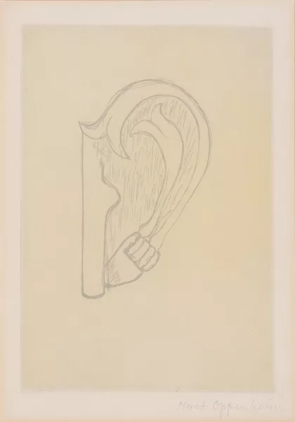 Meret Oppenheim — Das Ohr von Giacometti, 1974