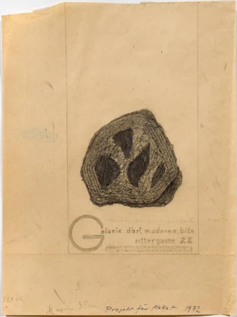 Projekt für Plakat Galerie d'art moderne, Bâle, 1972