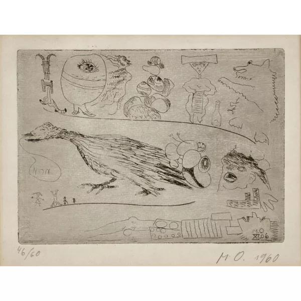 Meret Oppenheim — "Die Ente die 'Non' sagt".