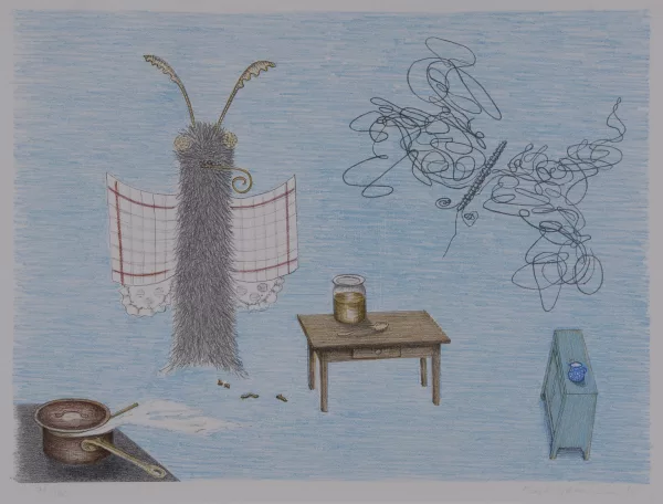 Meret Oppenheim — Psyche, Freundin der Männer, aus "Parapapillonneries", 1976