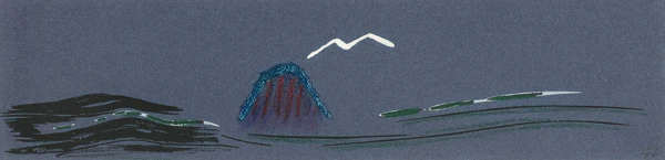 Meret Oppenheim — Weisser Vogel über Wasser, 1981