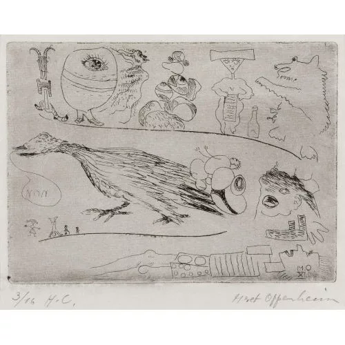 Meret Oppenheim — "Die Ente die Non sagt".