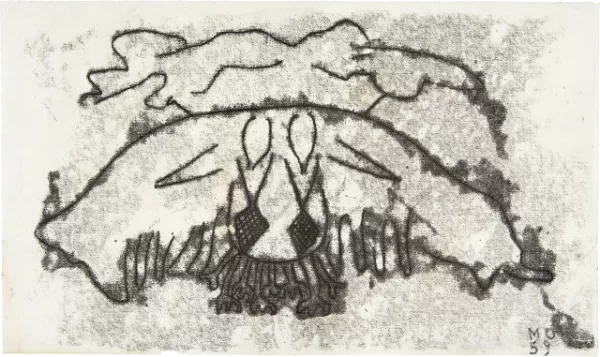 Meret Oppenheim — Hexe aus den Wolken stürzend