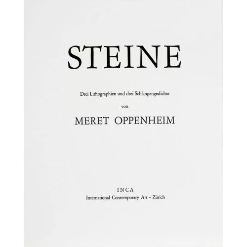 Meret Oppenheim — "Steine".