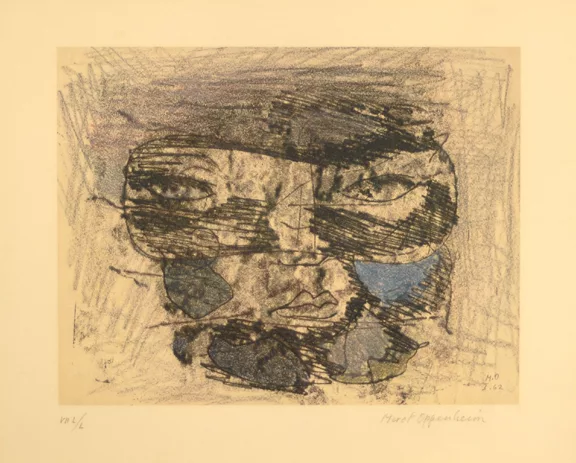 Meret Oppenheim — Gesicht mit Halbmaske, 1985