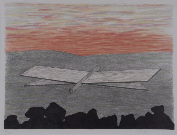 Meret Oppenheim — Der Zypressenschwärmer, aus "Parapapillonneries", 1976