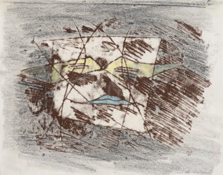 In der Einsamkeit (Kopf mit blauem Mund), 1961