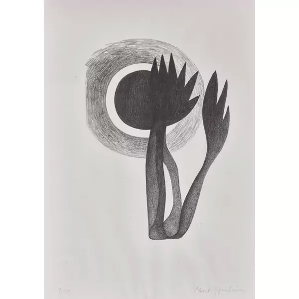 "Pflanze vor Gestirn"