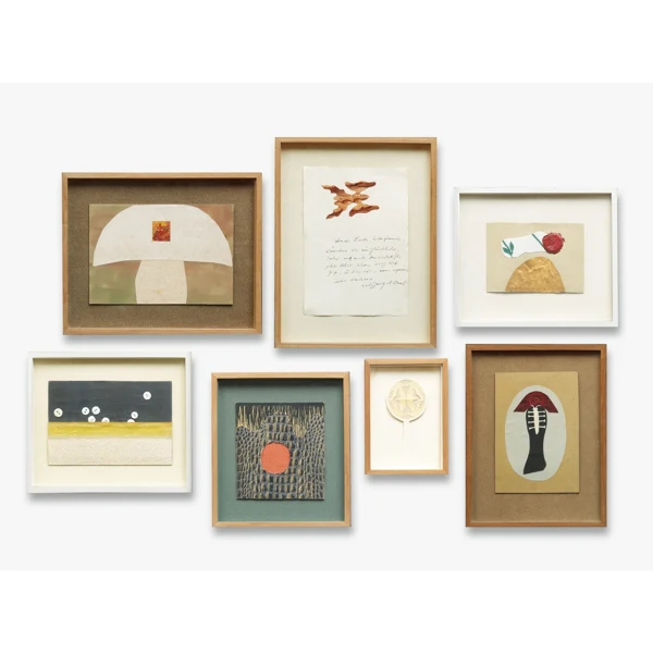 Meret Oppenheim — GRUPPE VON SIEBEN COLLAGENGROUP OF SEVEN COLLAGES