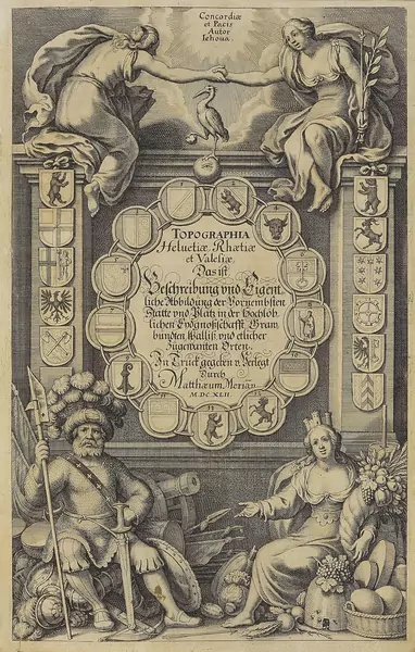 MERIAN (Matthaüs) – ZEILLER (Martin) : Topographia Helvetiae, Rhaetiae et Valesiae… (Francfort), Matthaüs Merian, 1642 — Genève Enchères