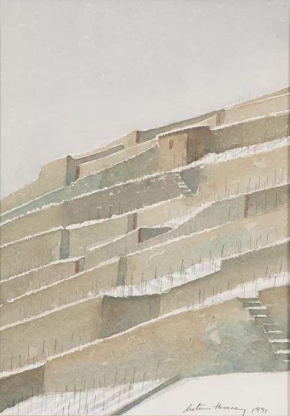 Michel Tenthorey (1948), "Lavaux enneigé" — DognyAuction