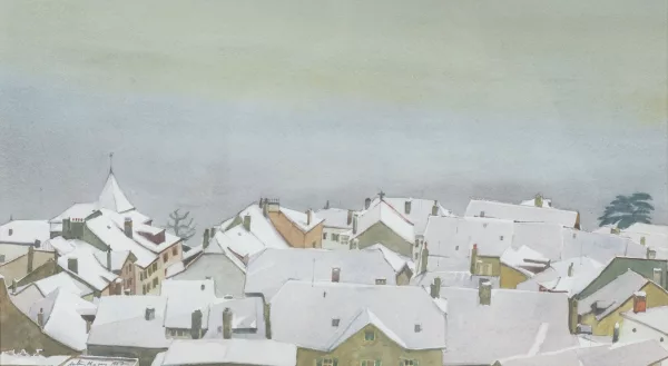 Michel Tenthorey — Michel TENTHOREY (1948), 'Village'