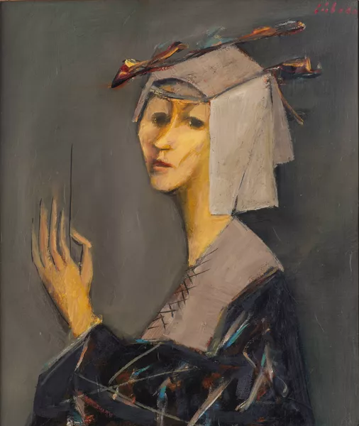 Mircea Ciobanu (1950-1991), "Jeune femme à l'aiguille" — DognyAuction