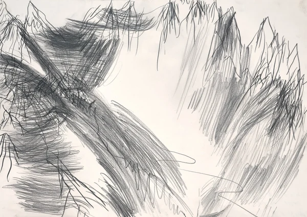 Miriam Cahn — M.G.A. - Bergell Maloja, 1989