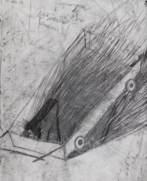 Miriam Cahn — Was-wo-wie-wann (Fallen), 1980