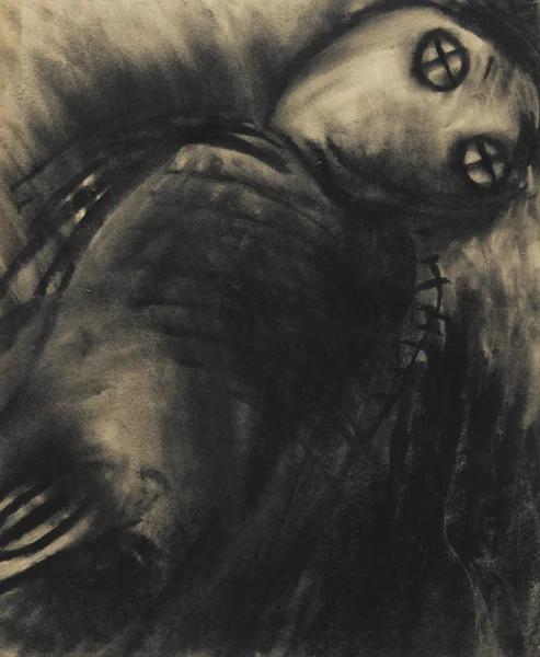 Miriam Cahn — Das Fliehen des Mannes, 1981/82